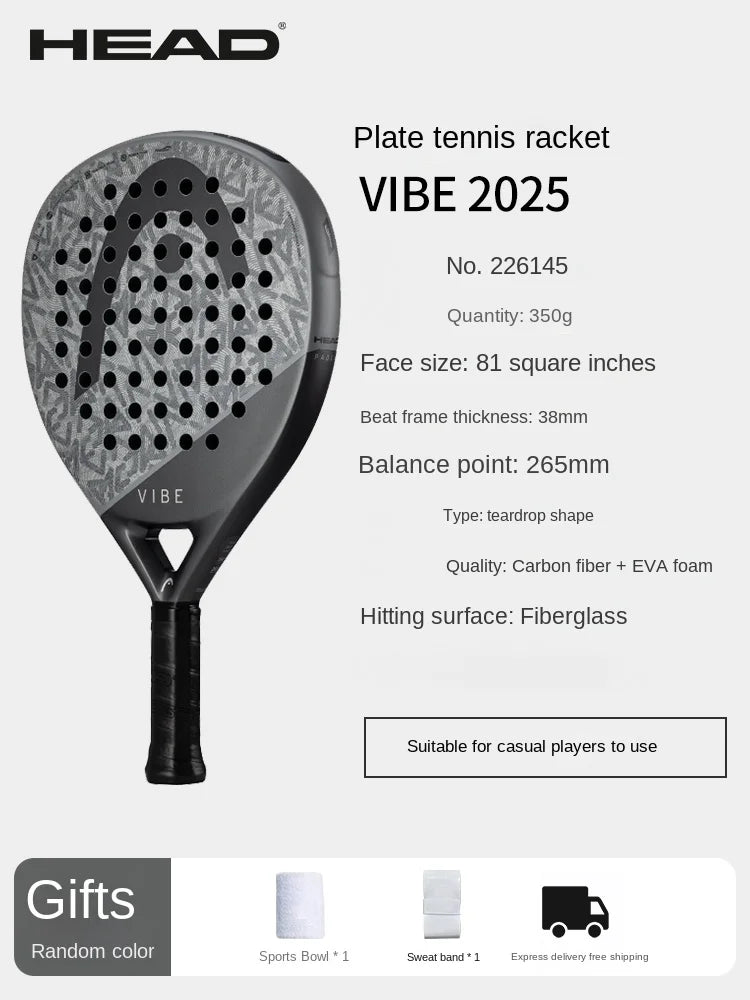 HEAD Tennis Racket HEAD PADEL Cage Plate Tennis Racket ZEPHYR Series All Carbon