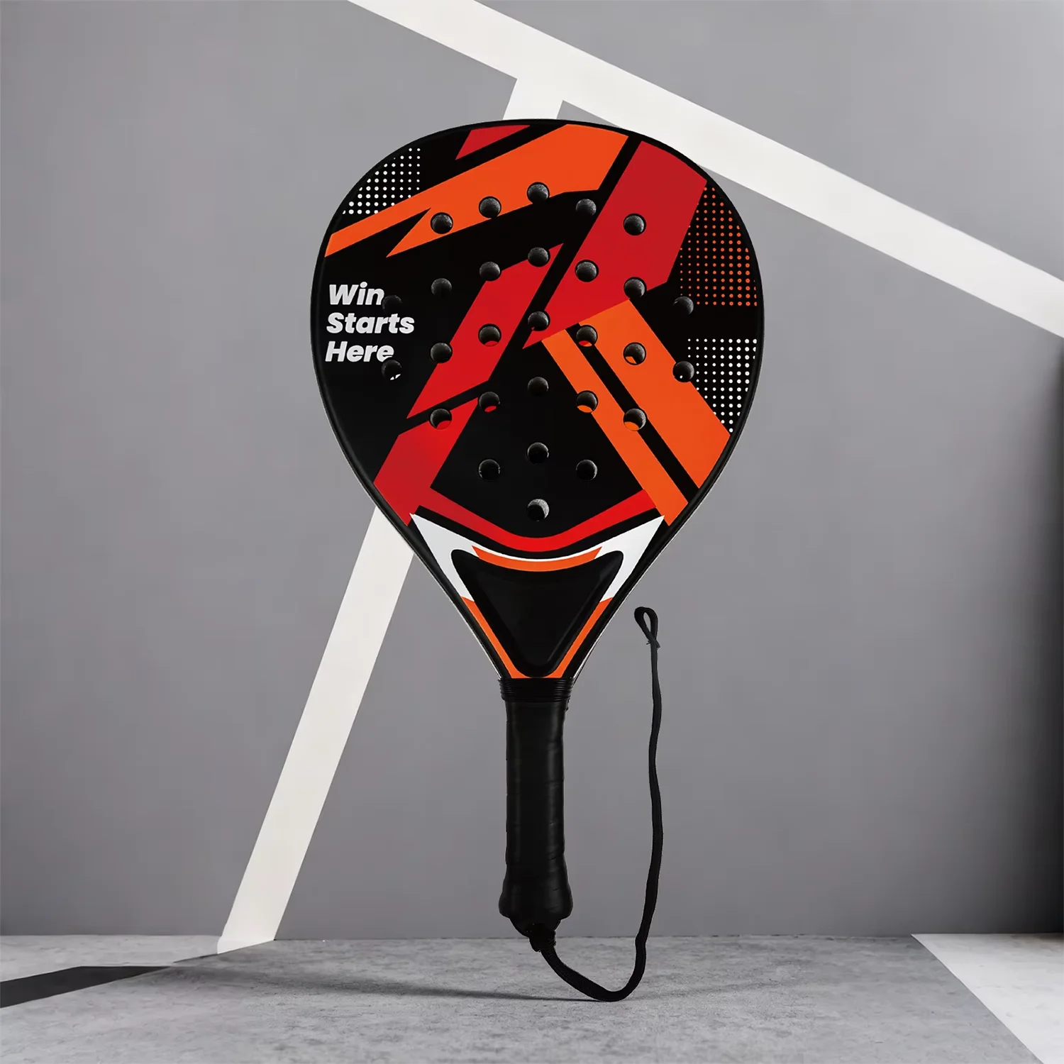Budget-Friendly Padel Tennis Racket for Beginners Intermediates Durable Anti-Vibration Handle Plastic Grip